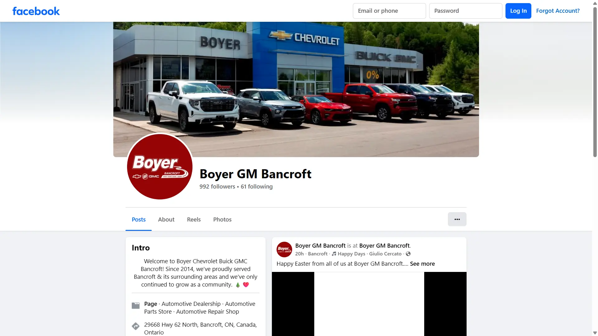 Boyer Auto Bancroft social media campaign