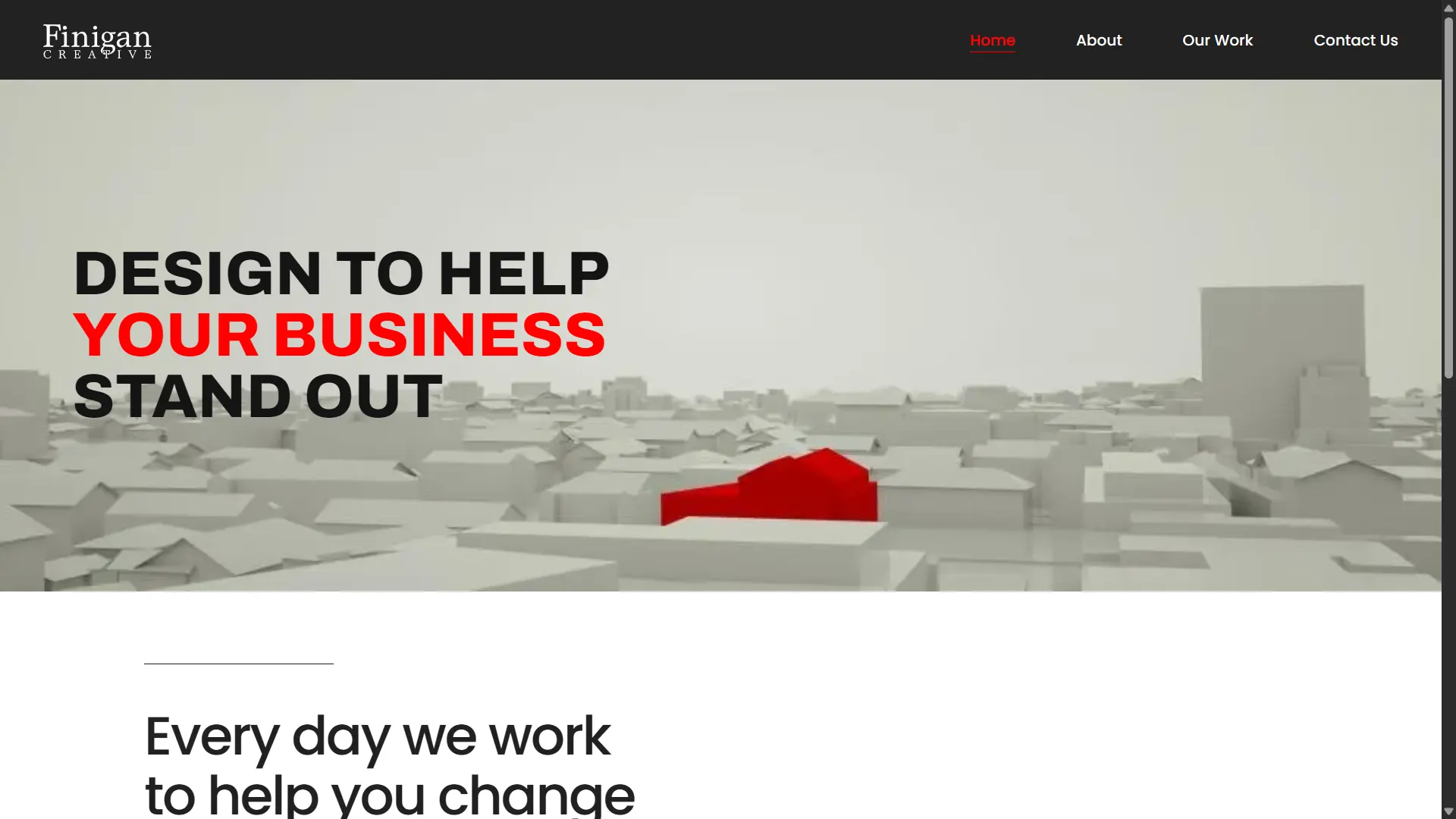 Finigan Creative website migration project