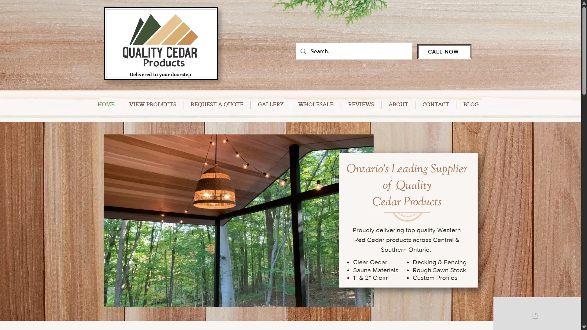 Quality Cedar Products custom CRM project